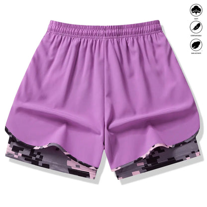 3-Pack Women’S Casual Athletic Shorts with Built-In Liner, Drawstring, Elastic Waistband—Suitable for Outdoor Sports, Fitness, Running, and Casual Wear; Women’S Shorts, Athletic Shorts, Womenswear