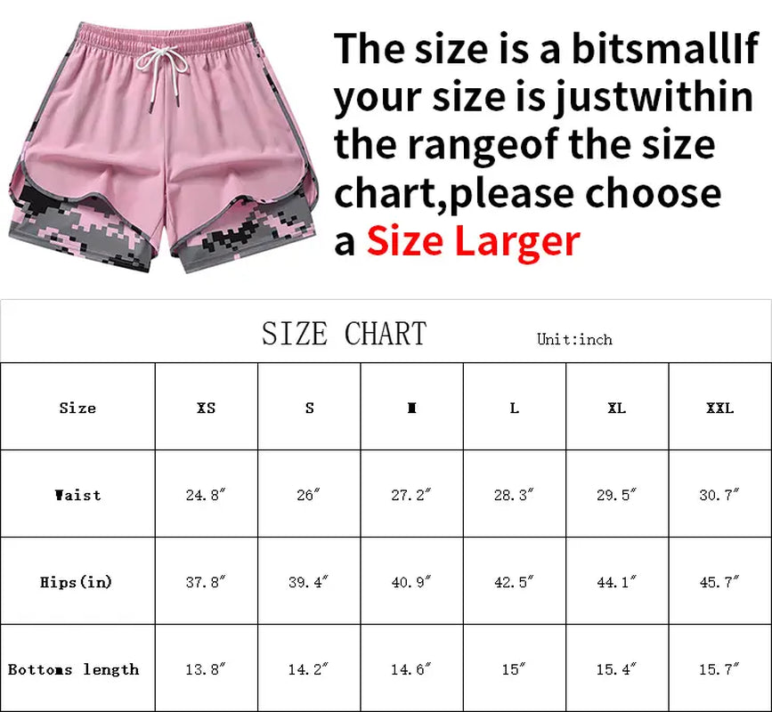 3-Pack Women’S Casual Athletic Shorts with Built-In Liner, Drawstring, Elastic Waistband—Suitable for Outdoor Sports, Fitness, Running, and Casual Wear; Women’S Shorts, Athletic Shorts, Womenswear