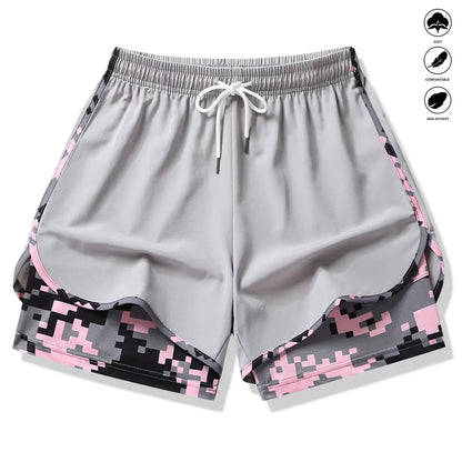 3-Pack Women’S Casual Athletic Shorts with Built-In Liner, Drawstring, Elastic Waistband—Suitable for Outdoor Sports, Fitness, Running, and Casual Wear; Women’S Shorts, Athletic Shorts, Womenswear
